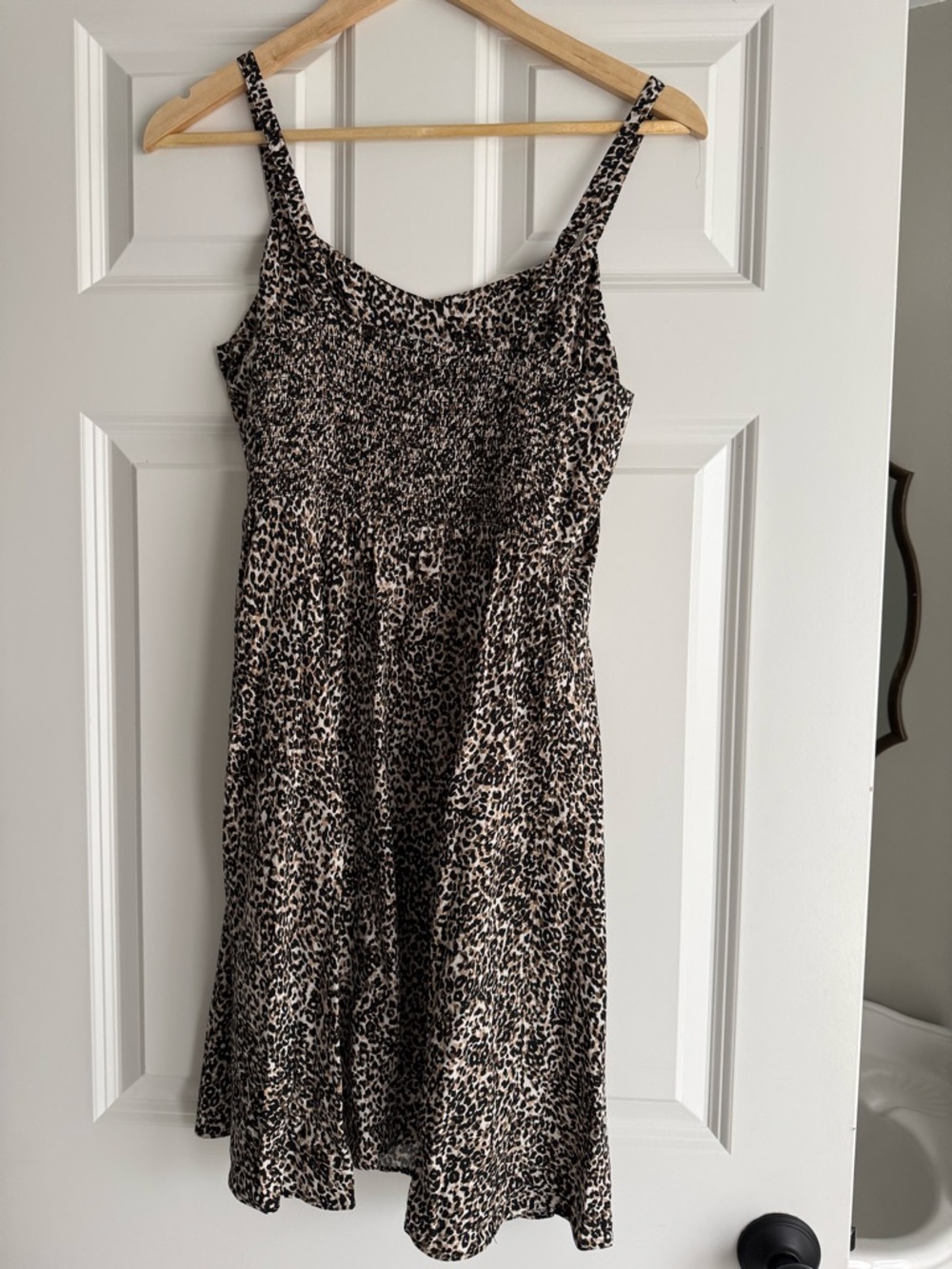 Old Navy Leopard Slip Dress - Tan & Black - Picture 2 of 3